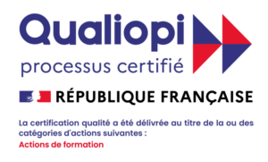 Qualiopi Processus certifié République Française. La certification a été délivrée au titre de la catégorie "Action de formation"